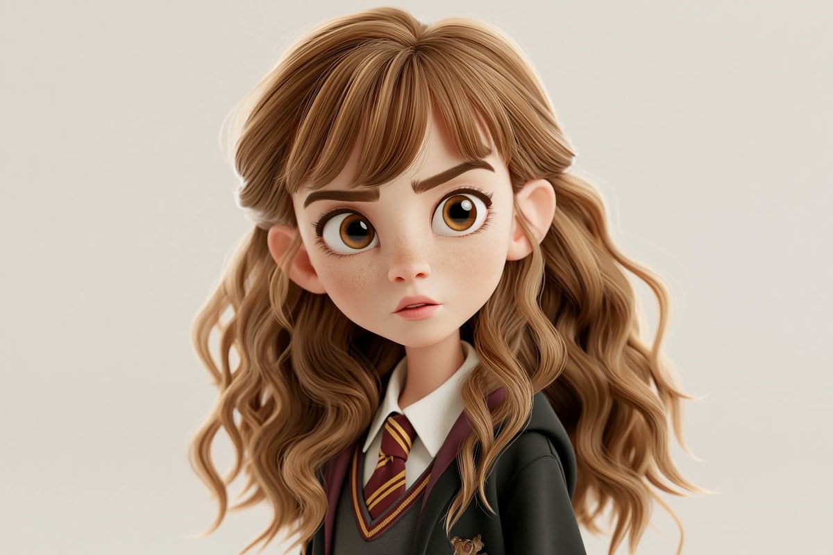 A highly stylized 3D caricature of [Character], with an o... thumbnail 3