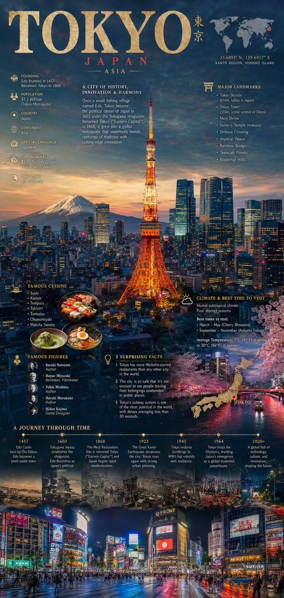 A cinematic editorial infographic poster for [city name],... thumbnail 2