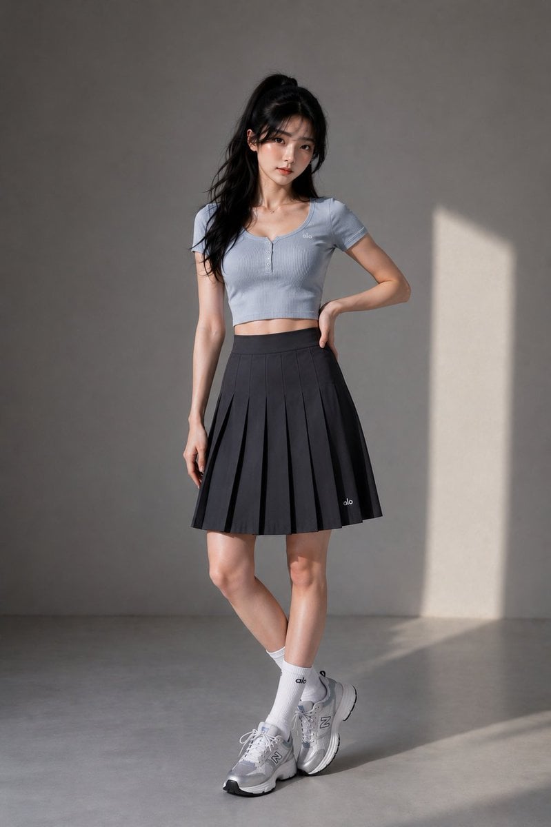Ultra-realistic full-body fashion editorial photograph of... thumbnail 3
