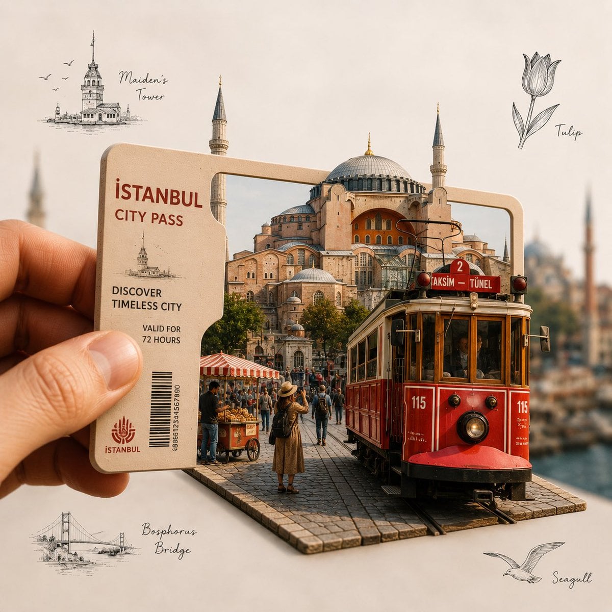 Create a highly detailed, premium travel-art illustration... thumbnail 3