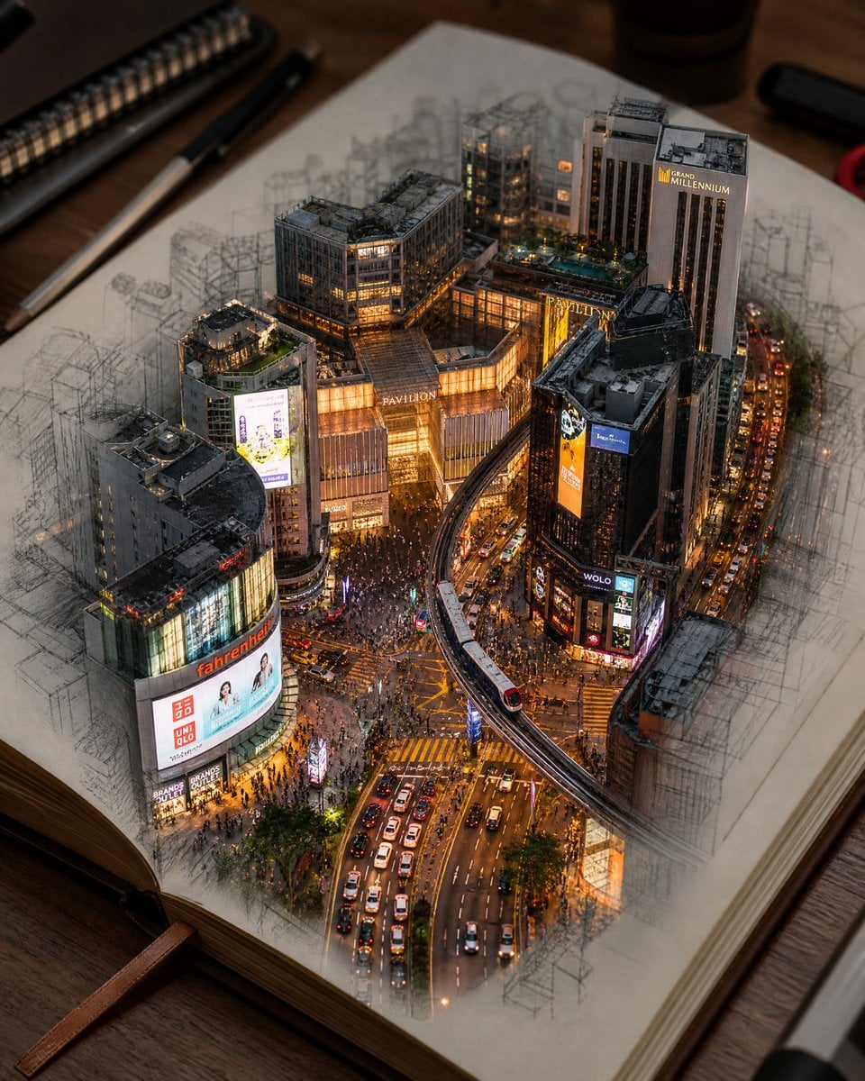 Create a hyper-realistic 3D miniature diorama of [LANDMAR... thumbnail 2