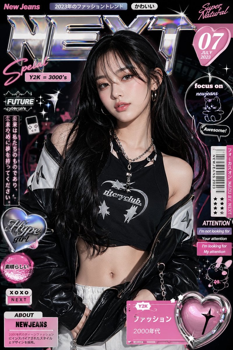 Ultra-stylized luxury fashion editorial poster featuring ... thumbnail 3