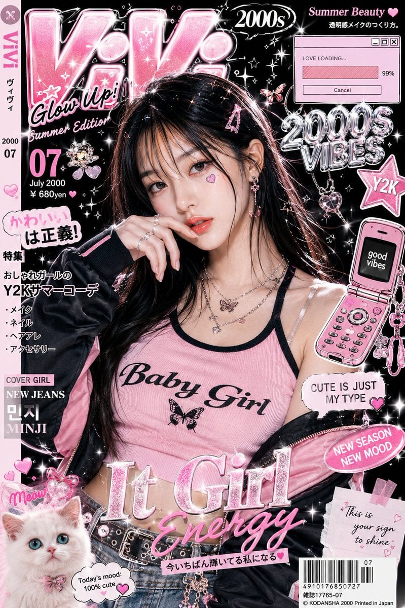 Ultra-stylized luxury fashion editorial poster featuring ... thumbnail 4