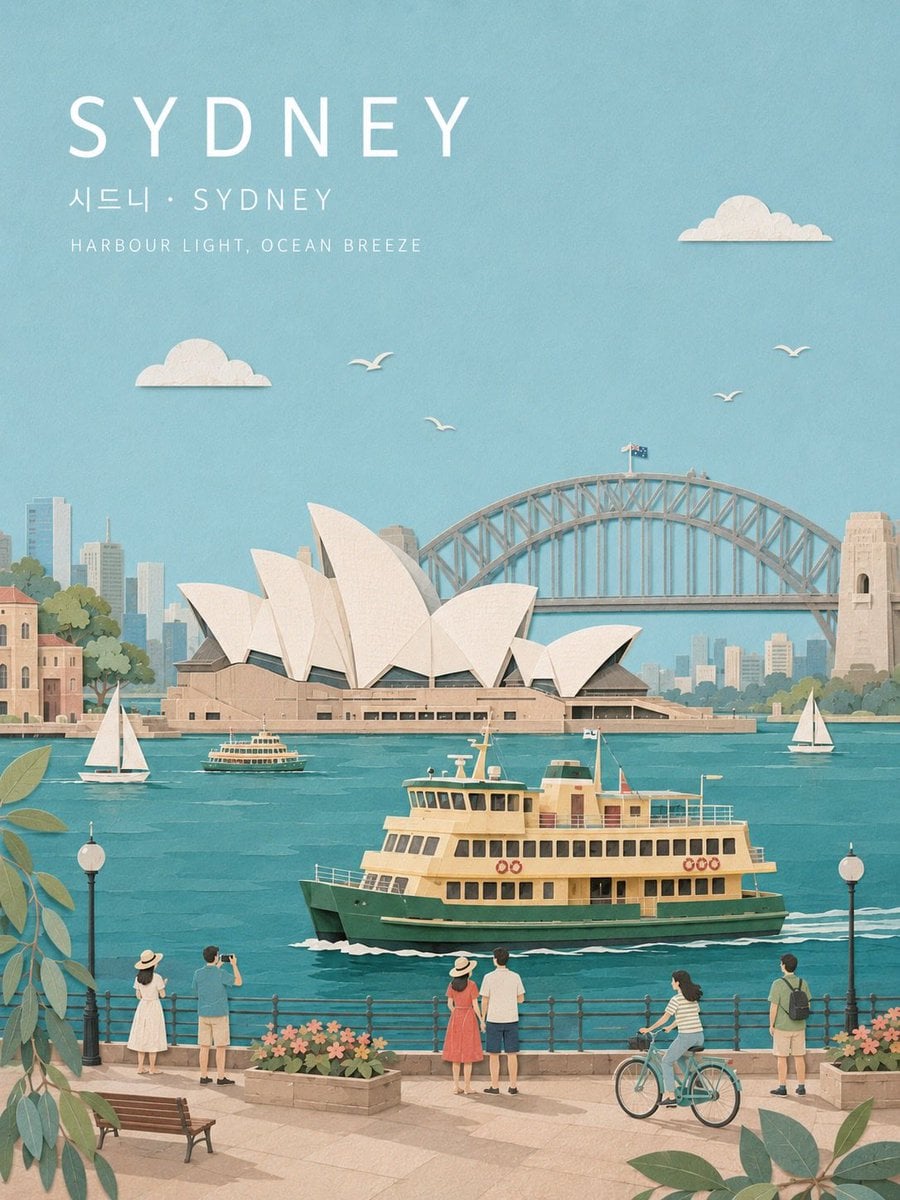 Create a refined wide landscape travel-poster illustratio... thumbnail 3