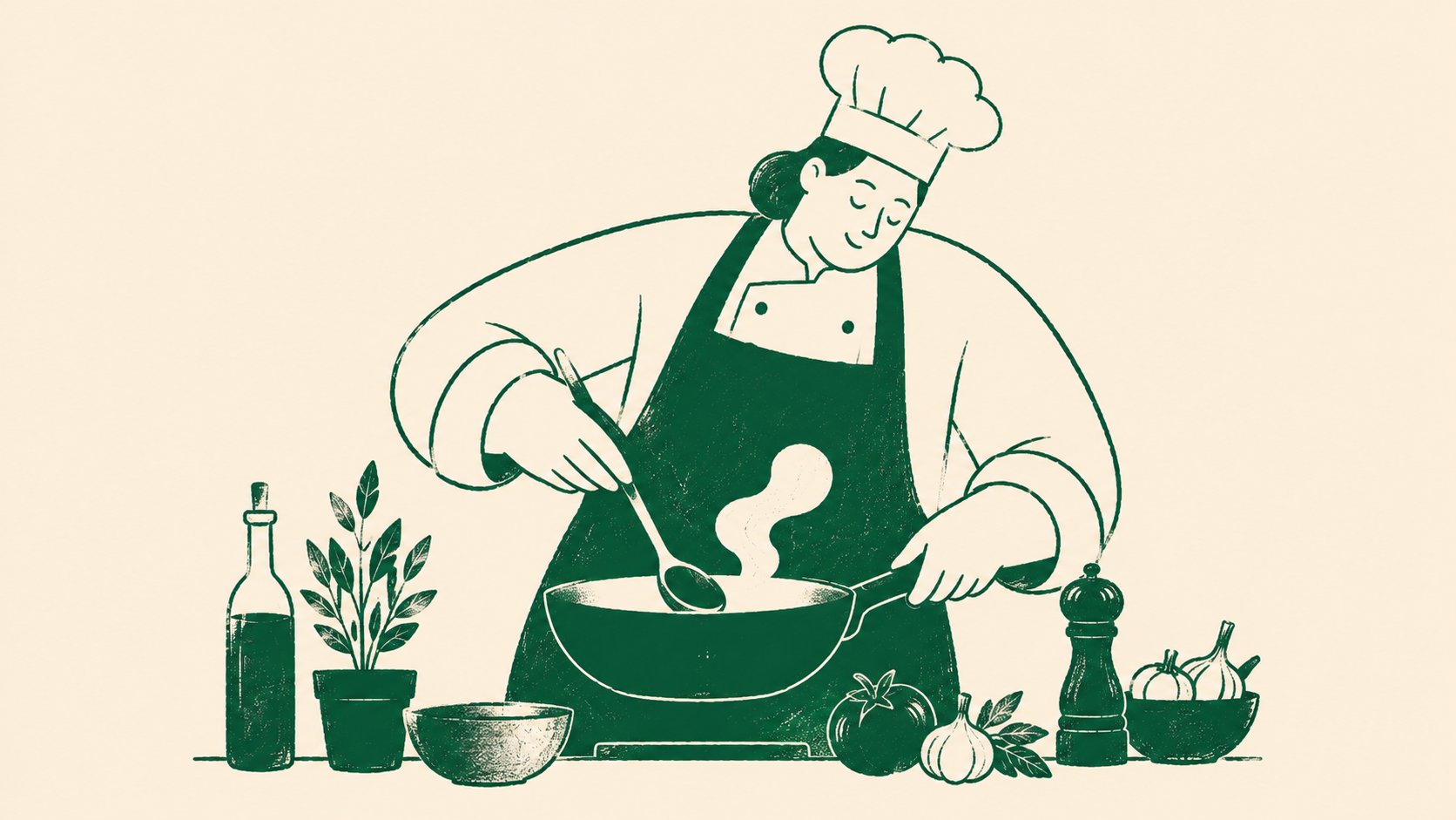 Bold Minimalist Editorial Illustration