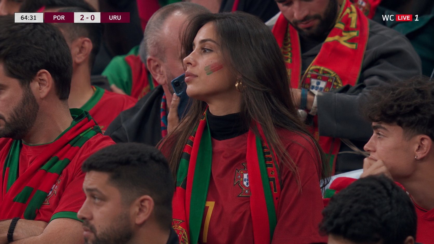 Stadium Supporter in World Cup Crowd thumbnail 2