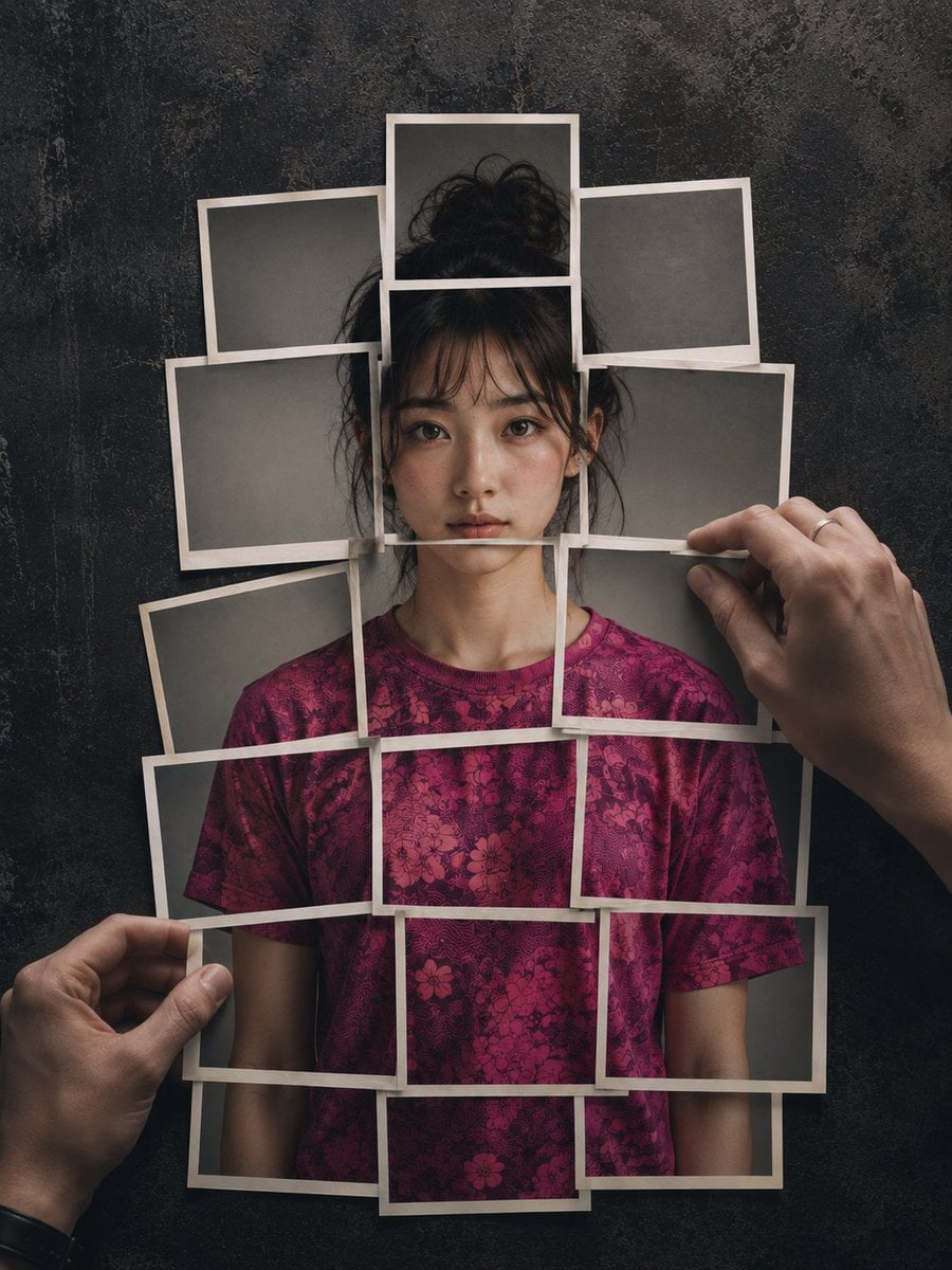 Hyperrealistic 8K photograph of a human figure composed o... image 1