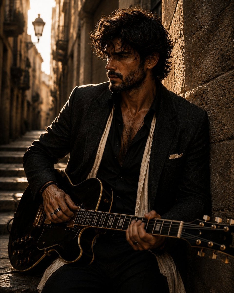 Create a hyper-realistic cinematic portrait of an intense... image 1