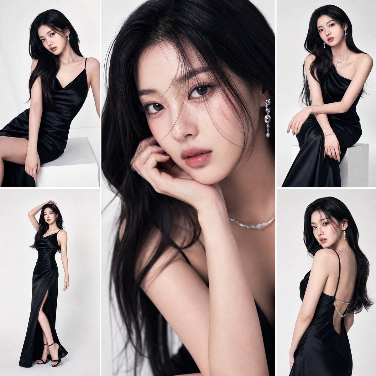A high-fashion studio editorial featuring a K-pop idol in... image 1