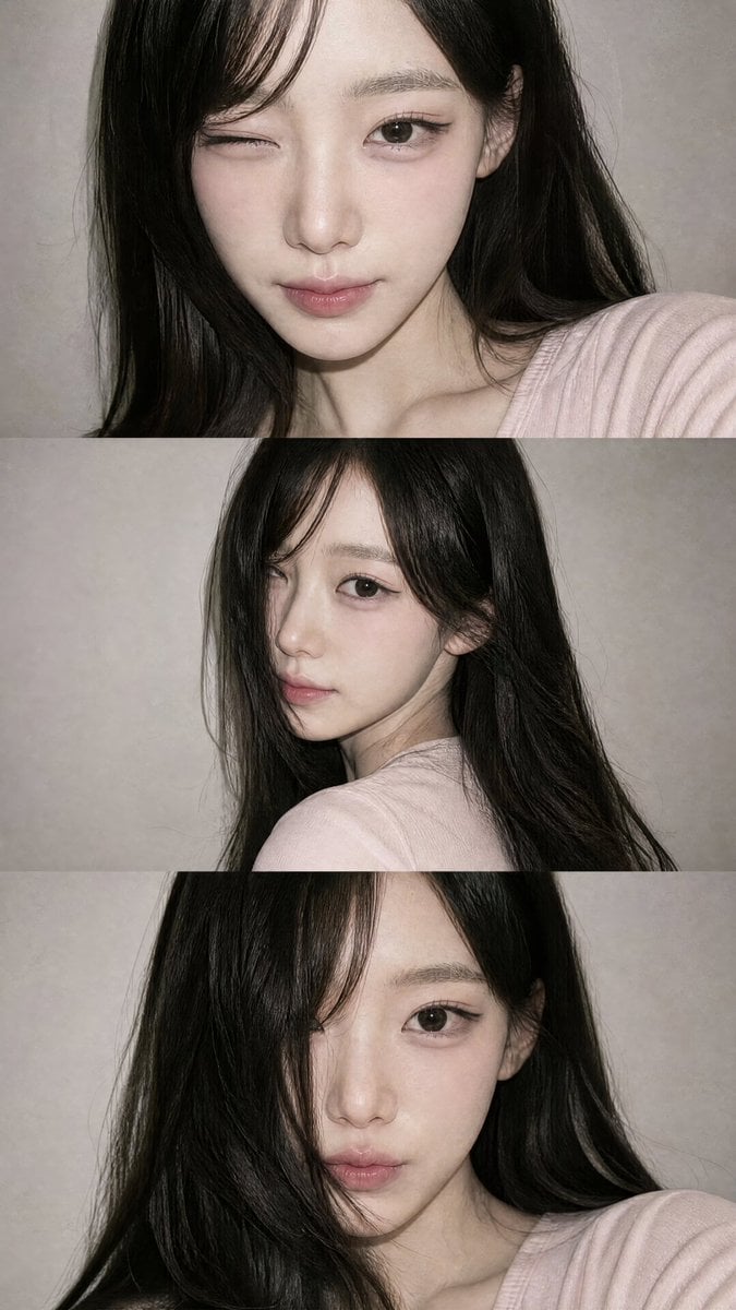 A vertical collage of three YZK photos. Using the uploade... thumbnail 2