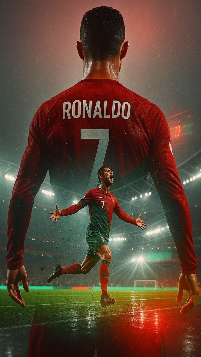 Messi's Victory: Epic Sports Poster with Dramatic Lighting thumbnail 2