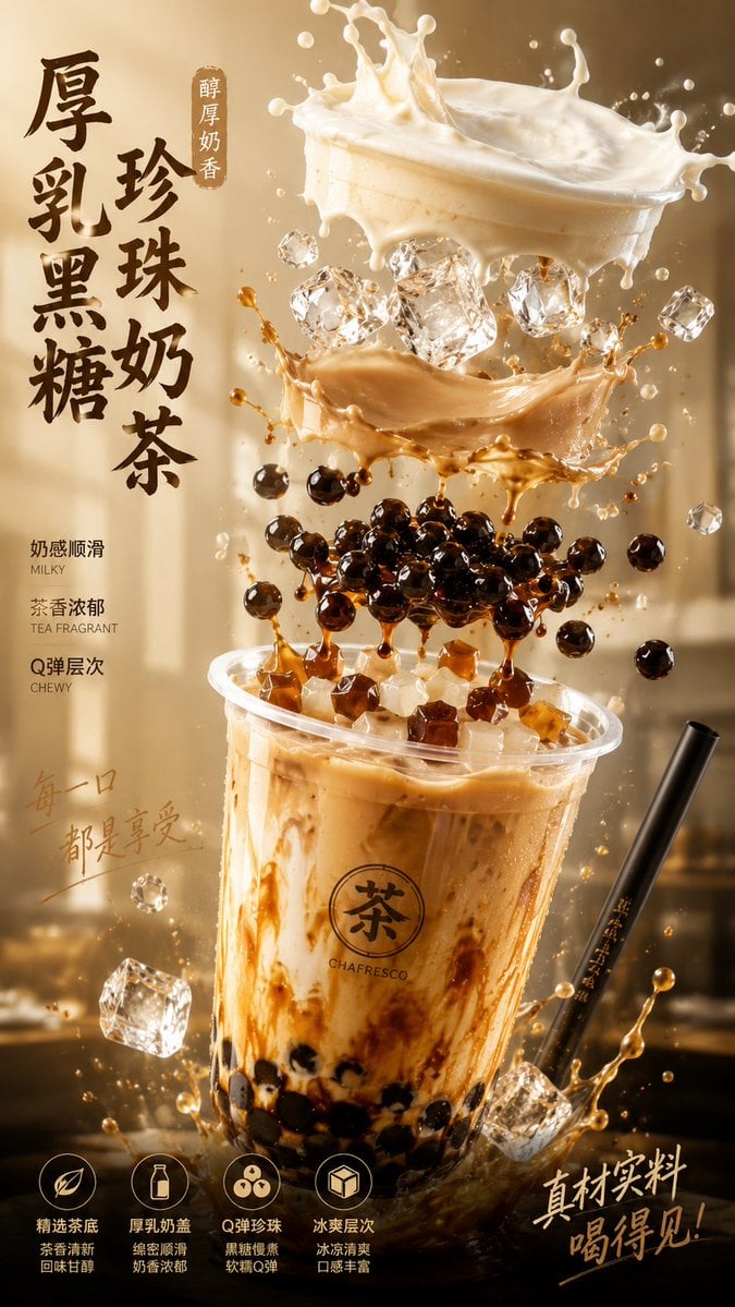 Explosive Food Hero Poster with Suspended Ingredients thumbnail 3