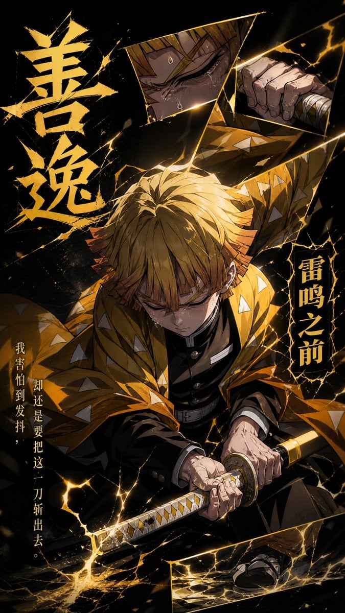 Anime Emotional Fragment Poster with Intense Character thumbnail 3