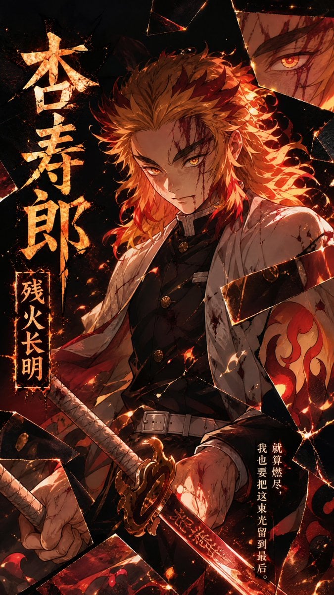 Anime Emotional Fragment Poster with Intense Character thumbnail 4