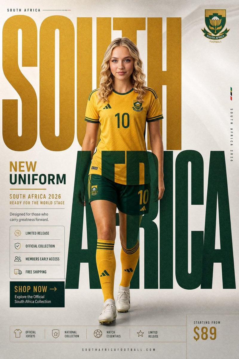 South Africa National Team: New Uniform Campaign thumbnail 2