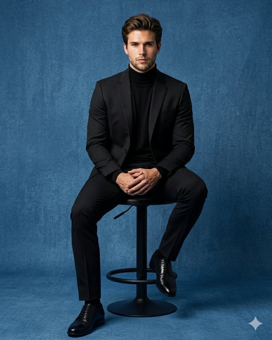 Hyper-realistic luxury studio full-body portrait of a con... image 1