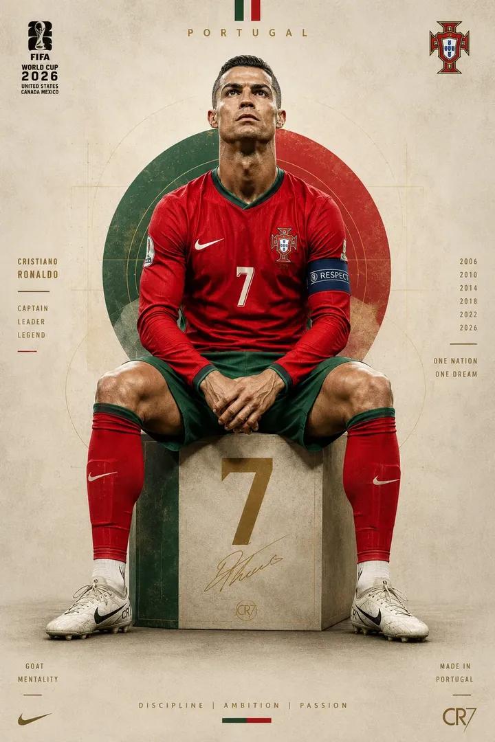 Legendary Footballer in Cinematic Sports Editorial Poster