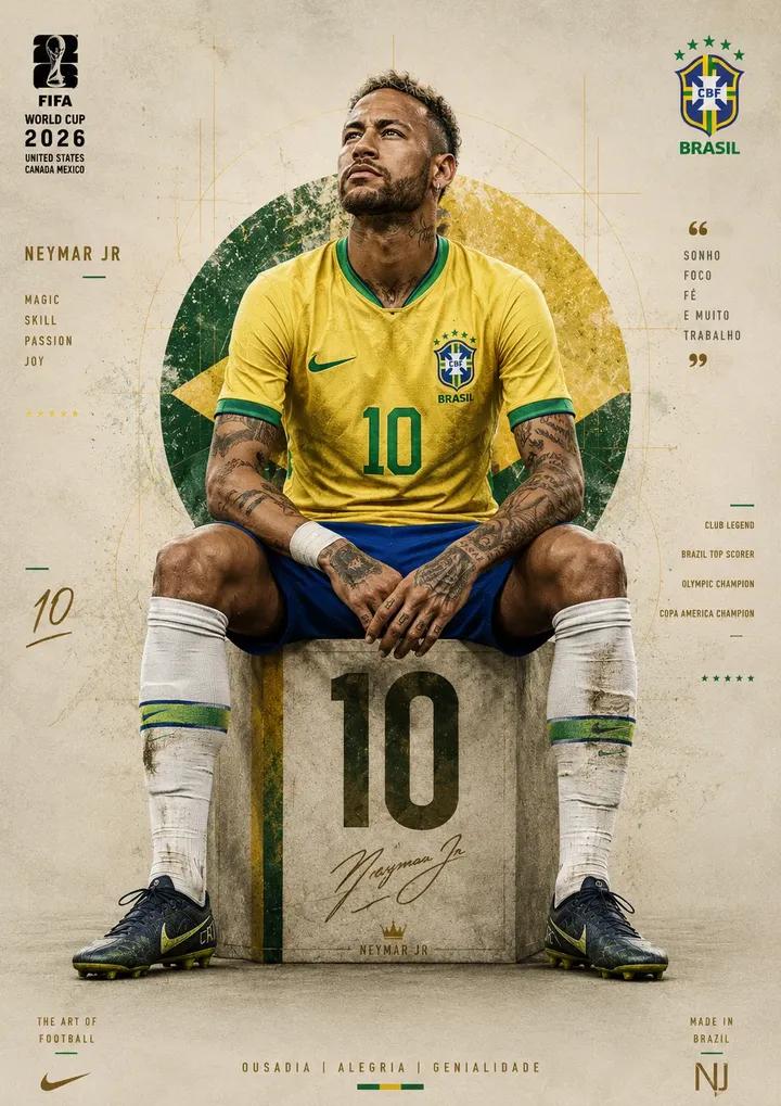 Legendary Footballer in Cinematic Sports Editorial Poster thumbnail 2