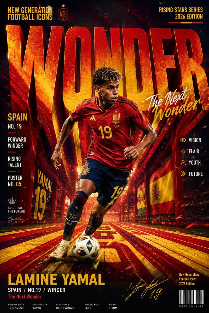 Football Star Campaign Poster with Dramatic Stadium Lighting thumbnail 2