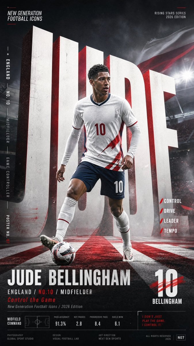 Football Star Campaign Poster with Dramatic Stadium Lighting thumbnail 4