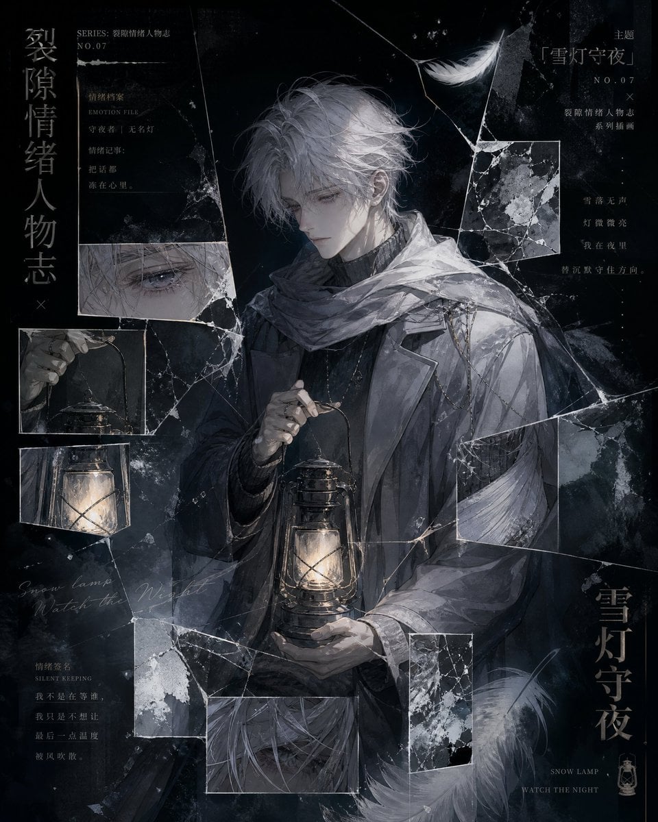 Create a vertical [Aspect Ratio] original anime-style emo... image 1