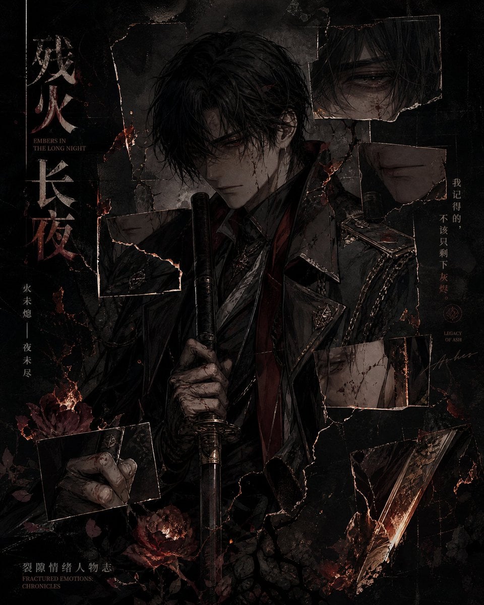 Create a vertical [Aspect Ratio] original anime-style emo... thumbnail 4