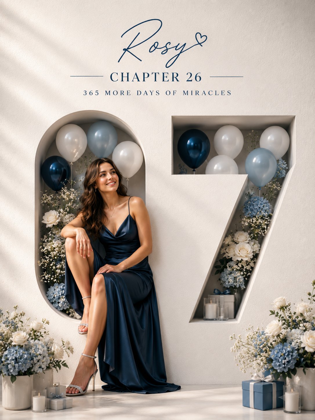 Luxury Birthday Poster with 3D Number and Festive Decor thumbnail 2