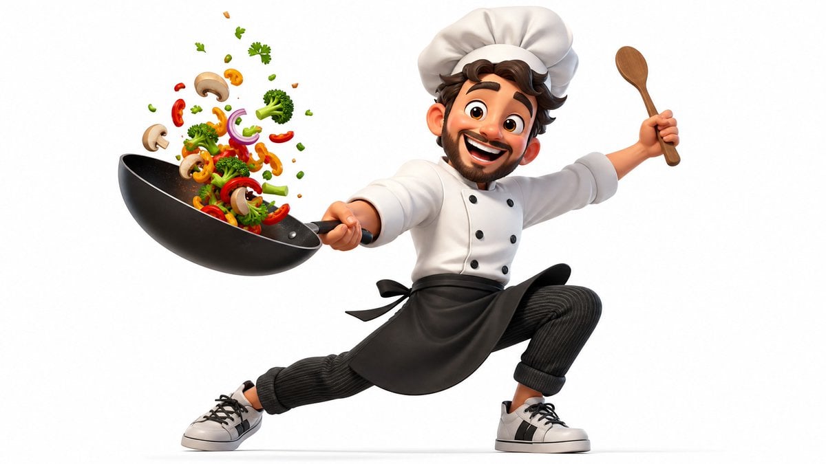 Vibrant 3D cartoon render of [Subject] in a dynamic pose,... image 1