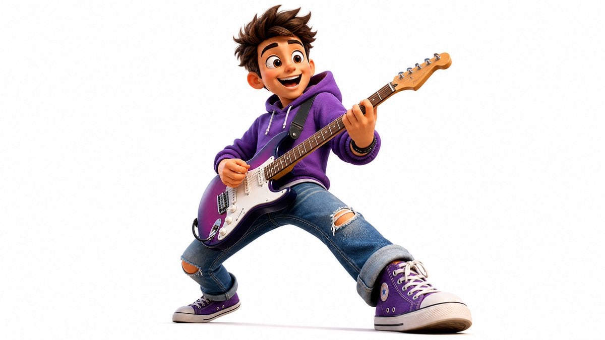 Vibrant 3D cartoon render of [Subject] in a dynamic pose,... thumbnail 2