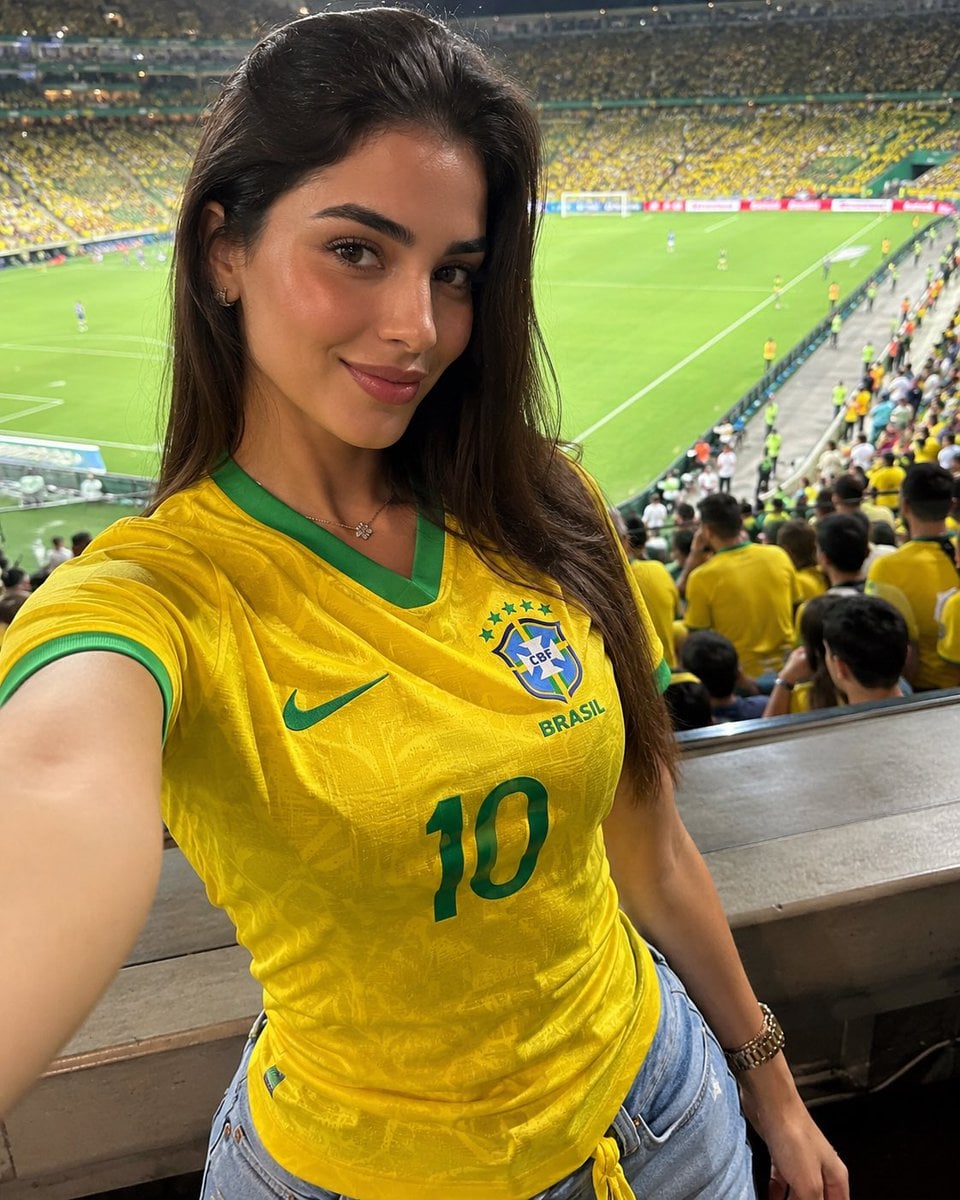 Brazil Fan Girl Stadium Selfie (Match Day) image 1
