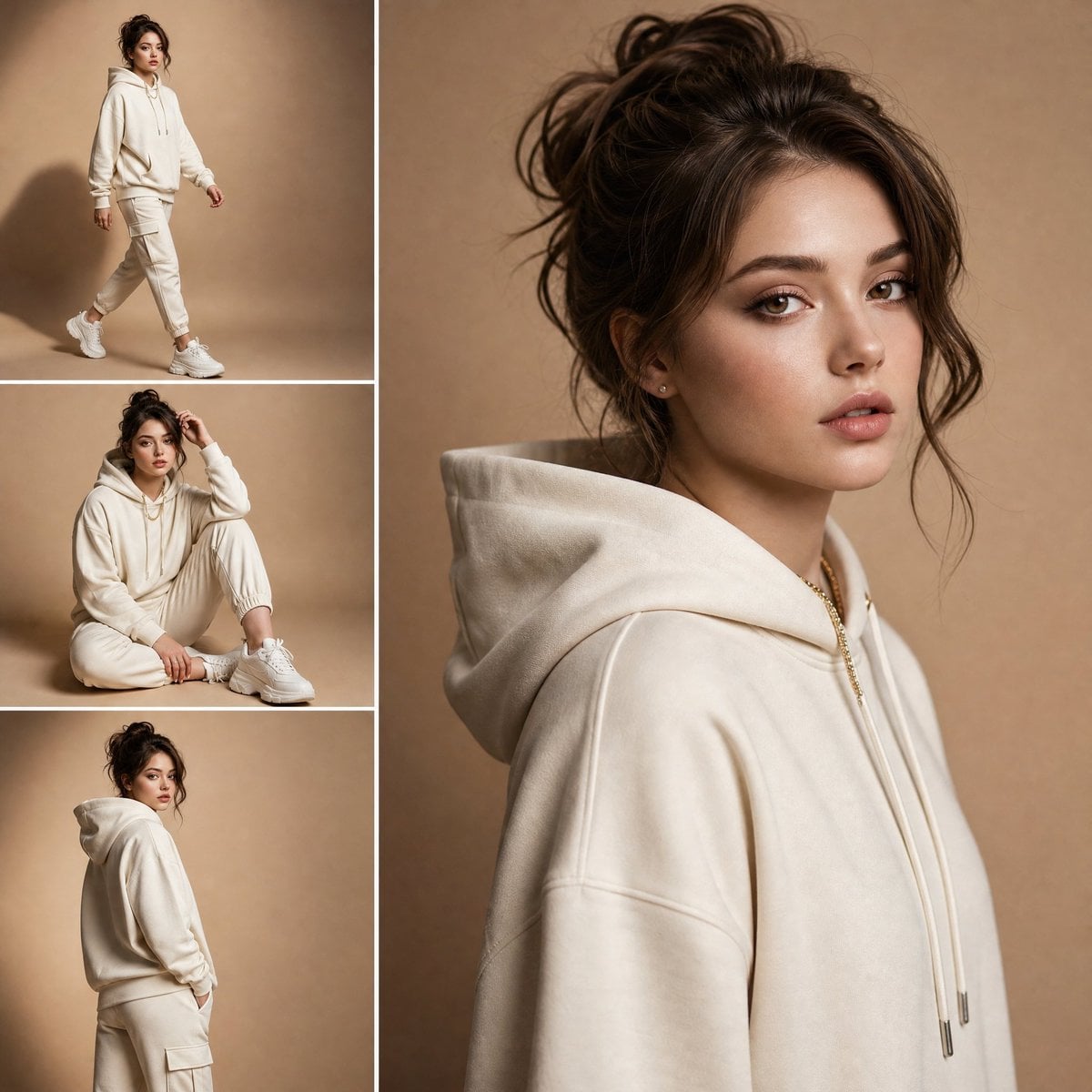 A high-end luxury fashion lookbook editorial presented as... image 1