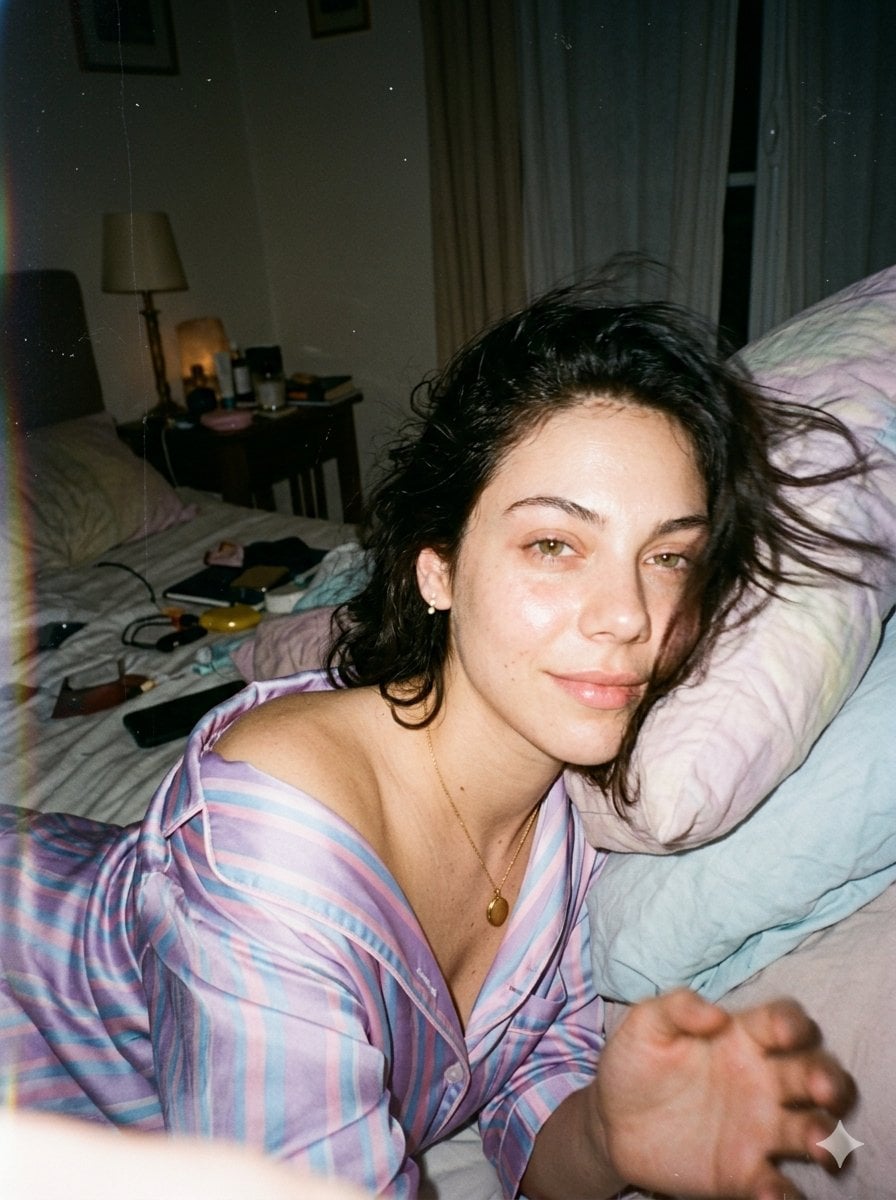 A candid disposable-camera snapshot of the same subject i... image 1