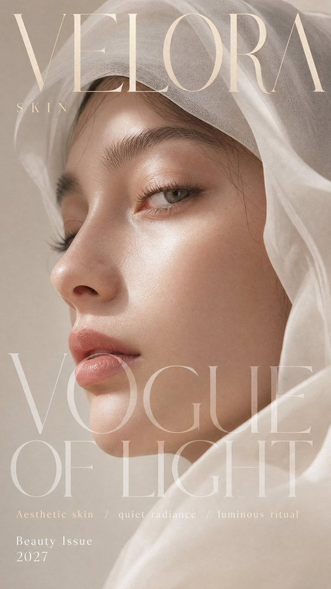 Create a high-end fashion campaign typography poster. thumbnail 4