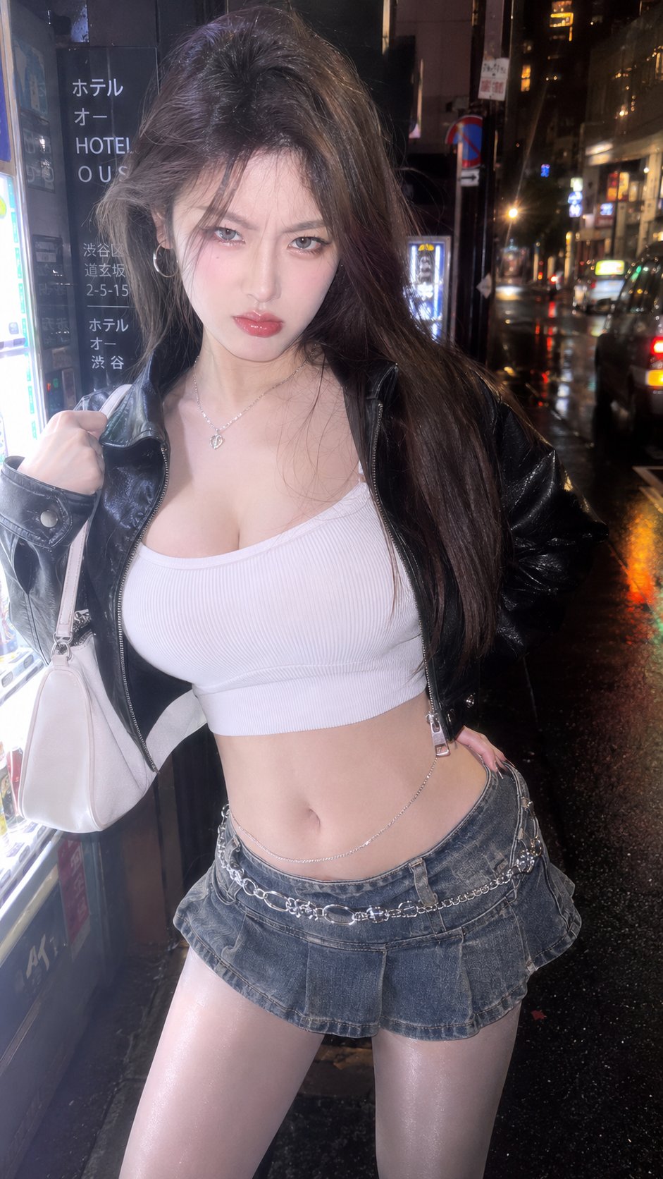 Exaggerated Anime Character in Distant Shot