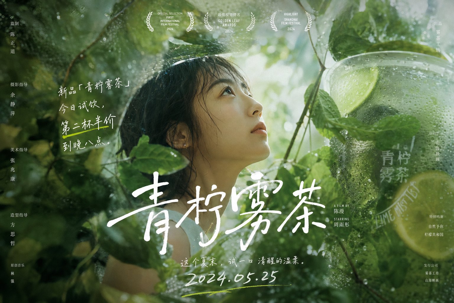 Green Shade: Cinematic Portrait with Natural Obscuration thumbnail 2
