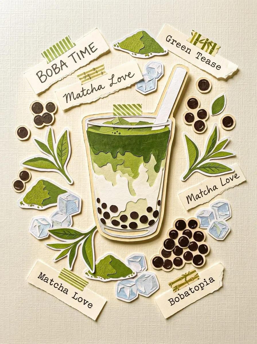 A central subject surrounded by sticker elements that fee... image 1