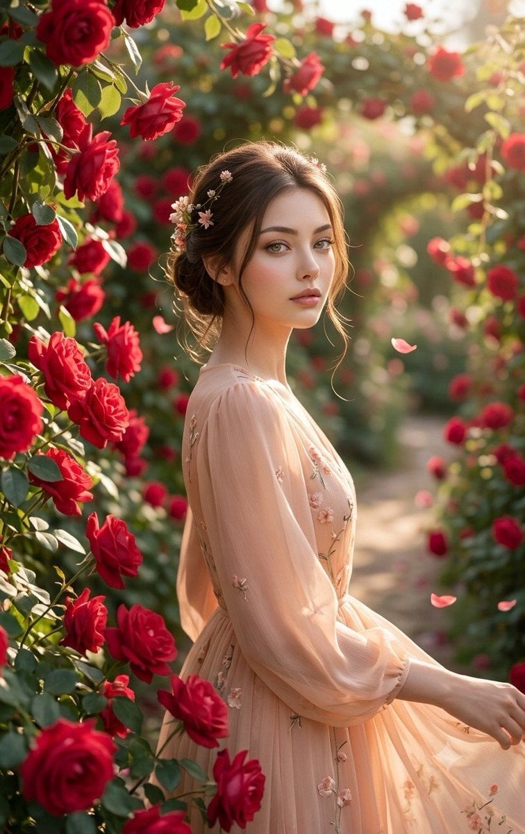 Ultra-realistic cinematic portrait of a beautiful young K... image 1