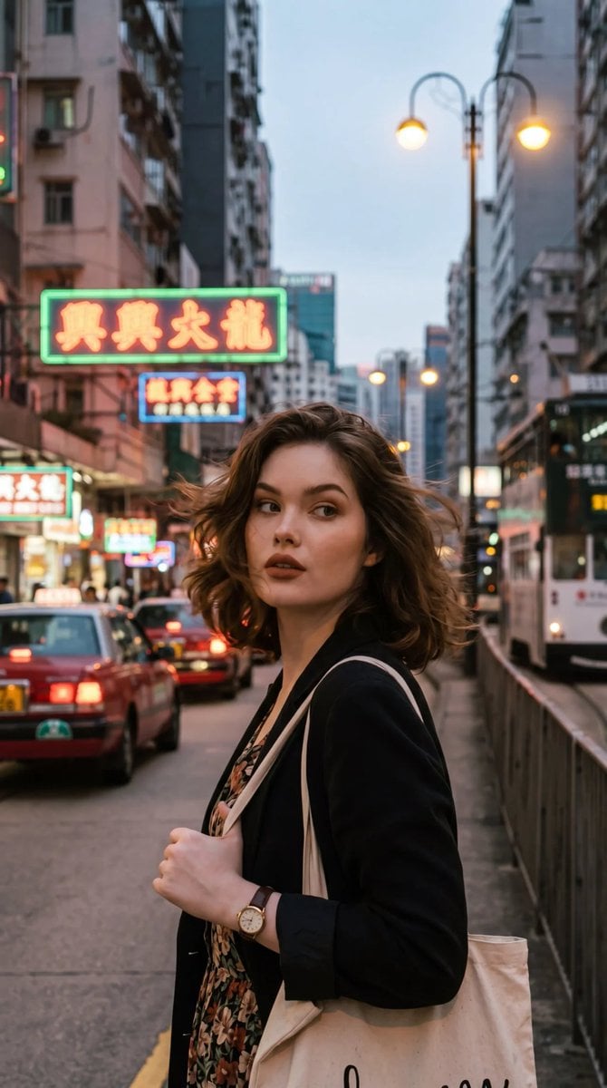 Generates a portrait photos with a retro Hong Kong style.... thumbnail 4