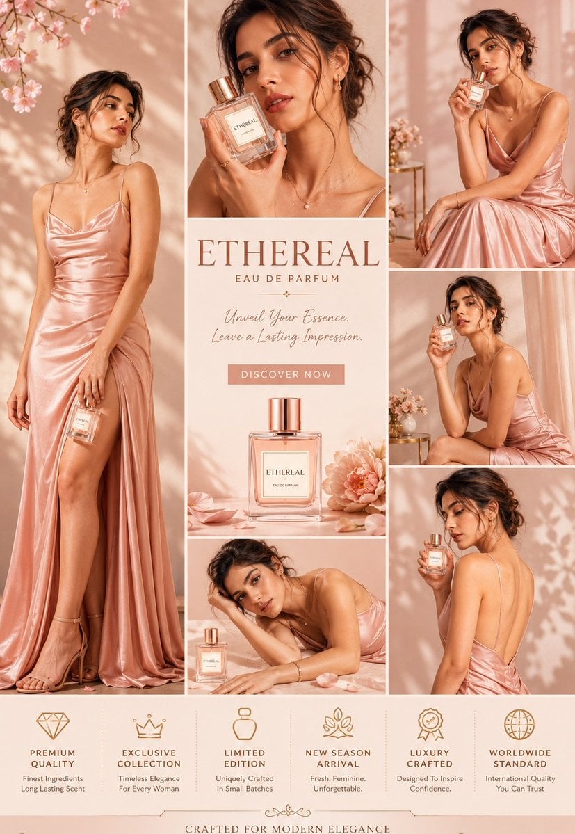 Ultra-Premium Luxury Fashion Editorial Collage