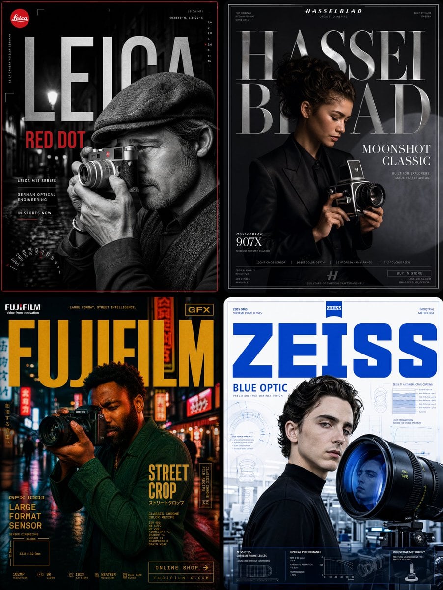 Leica Camera × Brad Pitt — "RED DOT" image 1