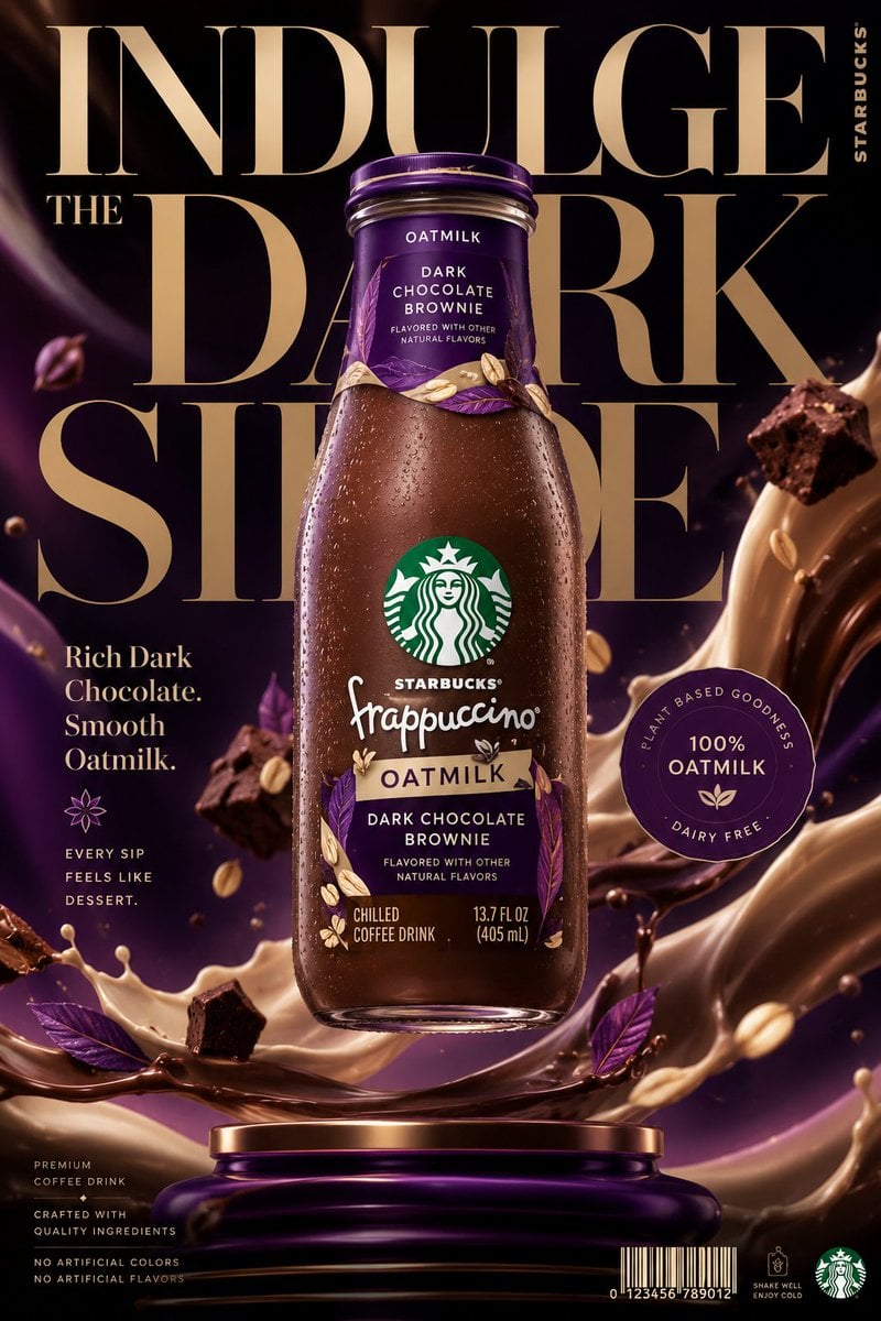Starbucks Frappuccino Dark Chocolate Brownie Ad