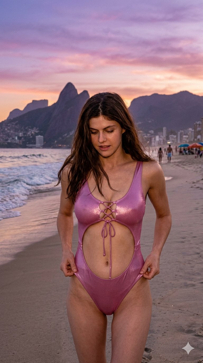 Sydney Sweeney at Sunset on the Shore thumbnail 2