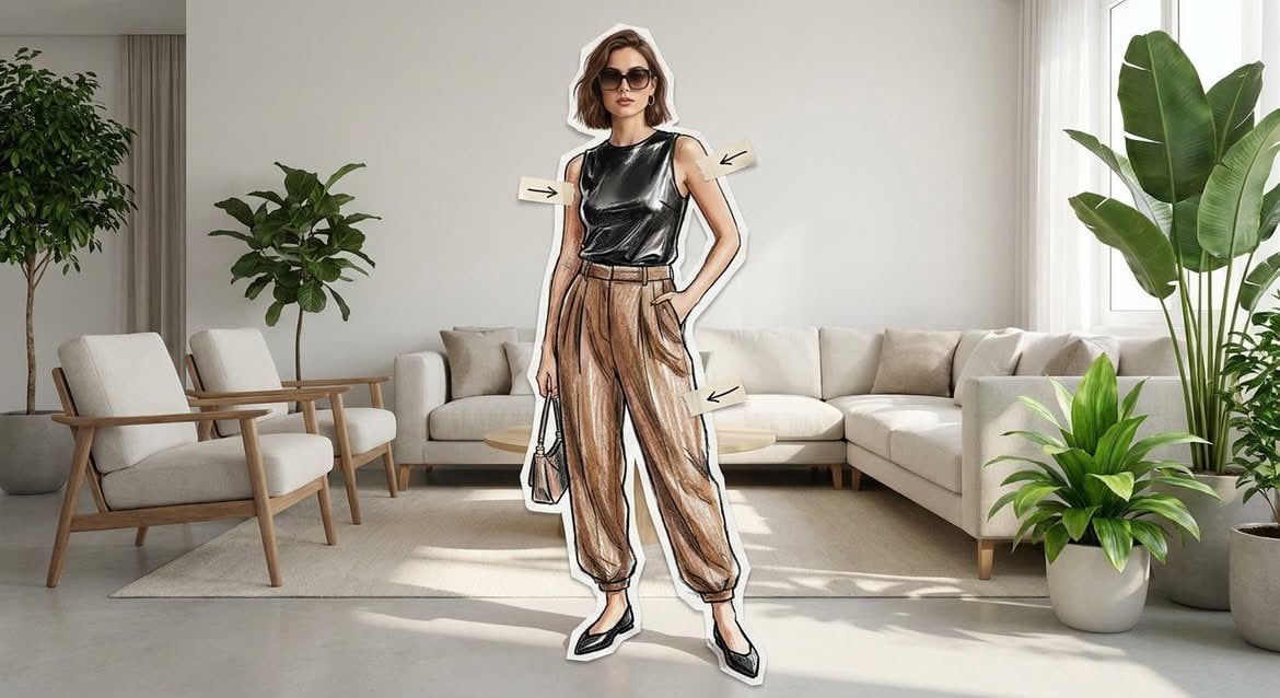 A highly creative mixed-media fashion concept in a bright... thumbnail 2