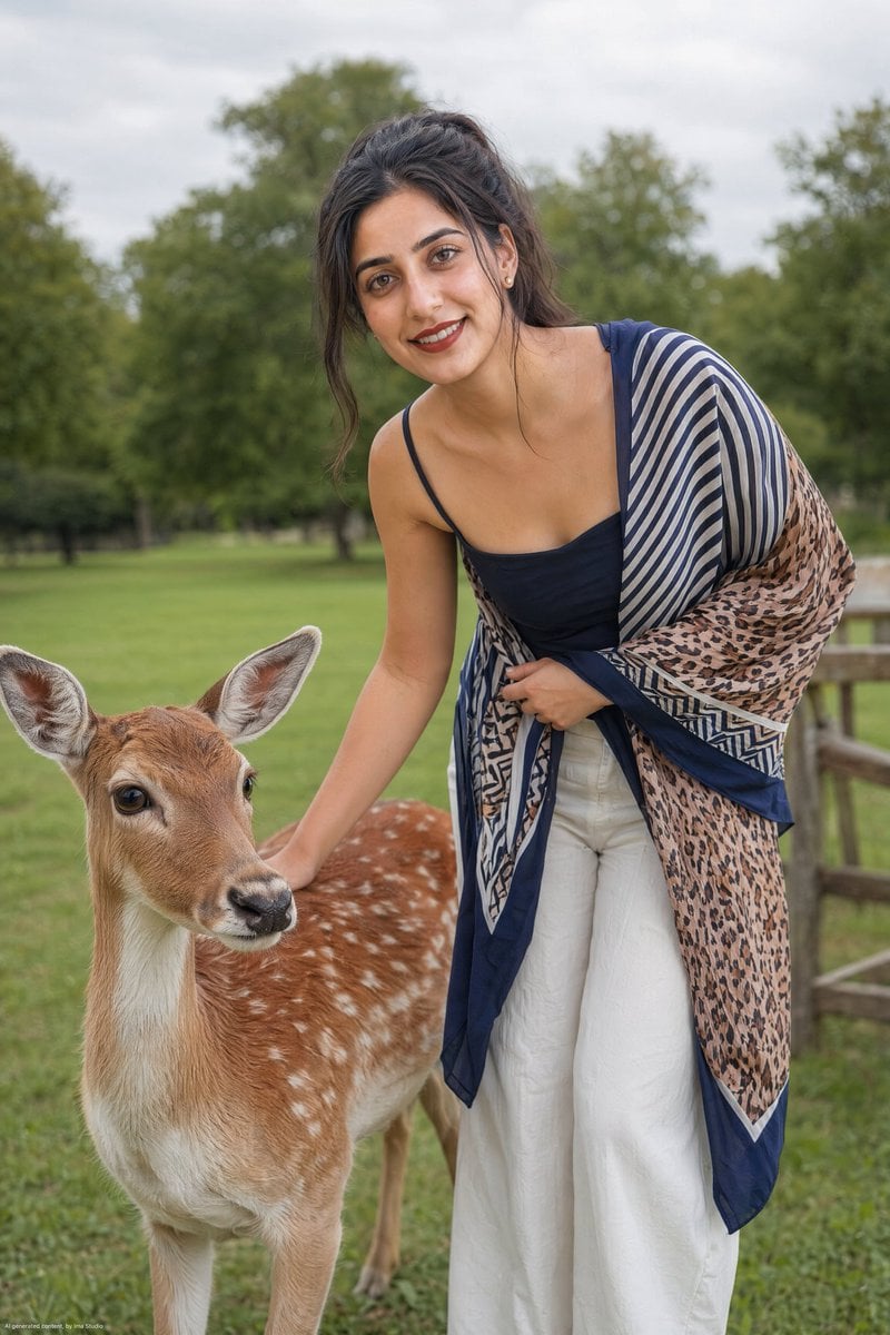 A hyper-realistic, full 4K resolution outdoor portrait ph... image 1