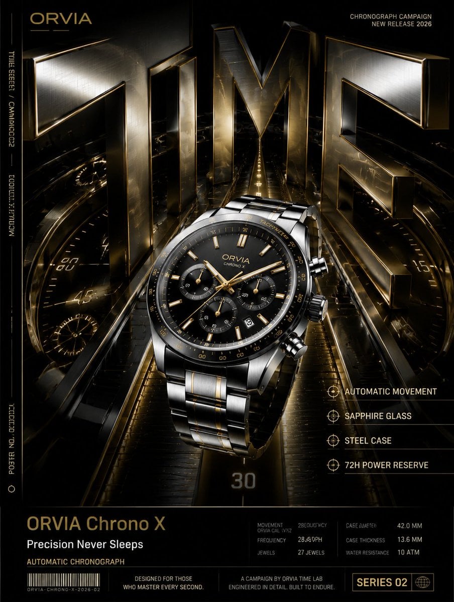 New Product Launch Campaign Poster with Giant Typography thumbnail 2