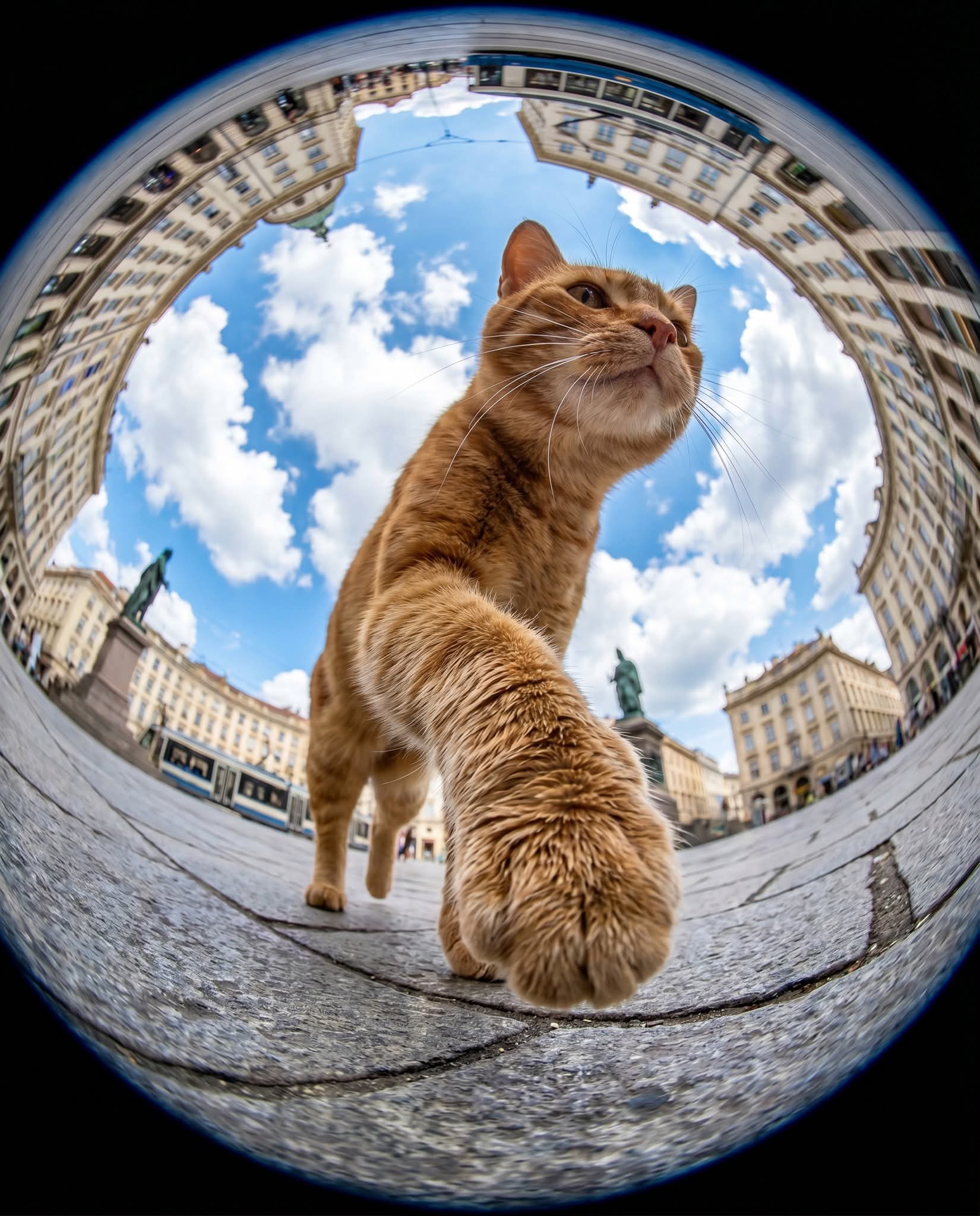Stepping Over the Lens: Urban Fisheye Portrait thumbnail 3