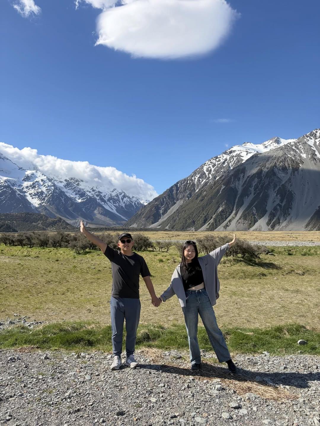 Charming Anime Couple in Mountain Landscape thumbnail 2