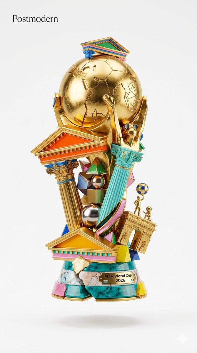 FIFA World Cup Trophy 2026 in Architectural Style thumbnail 3