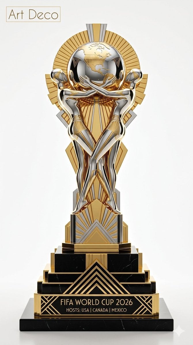 FIFA World Cup Trophy 2026 in Architectural Style thumbnail 4