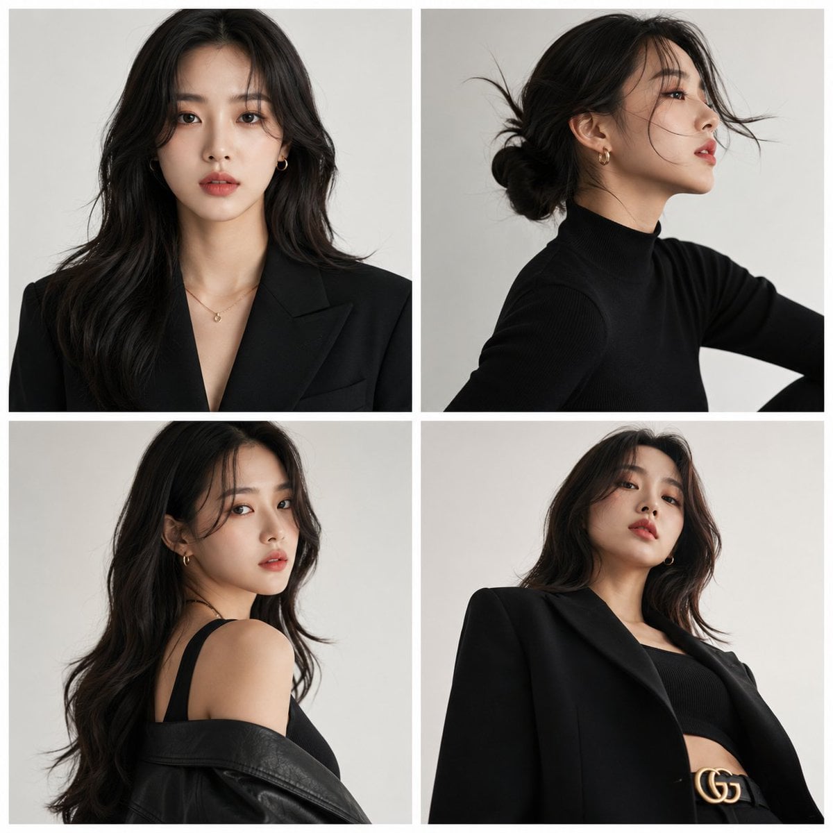 Korean Fashion Editorial Grid Series